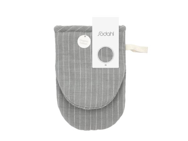 Södahl organic Line Ovnhandske 14 x 21 cm Stone Grey