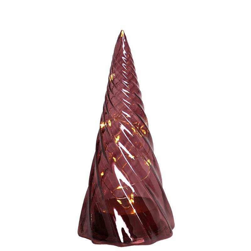Vilma Træ H19cm, Bordeaux