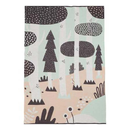 Södahl Magic Forest Plaid 100 x 150 cm pastel* Södahl Magic Forest Plaid 100 x 150 cm pastel*