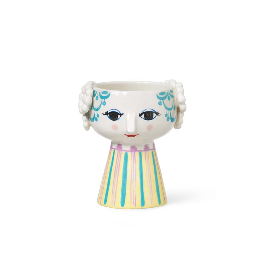 Eva Lysestage, H 9,5 cm, lys blå Eva Lysestage, H 9,5 cm, lys blå