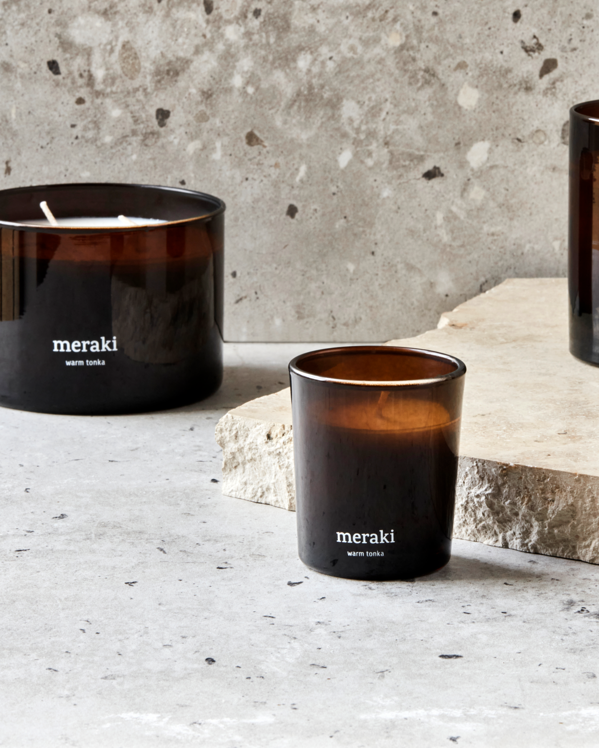 Meraki Duftlys, Warm tonka, Brun Meraki Duftlys, Warm tonka, Brun