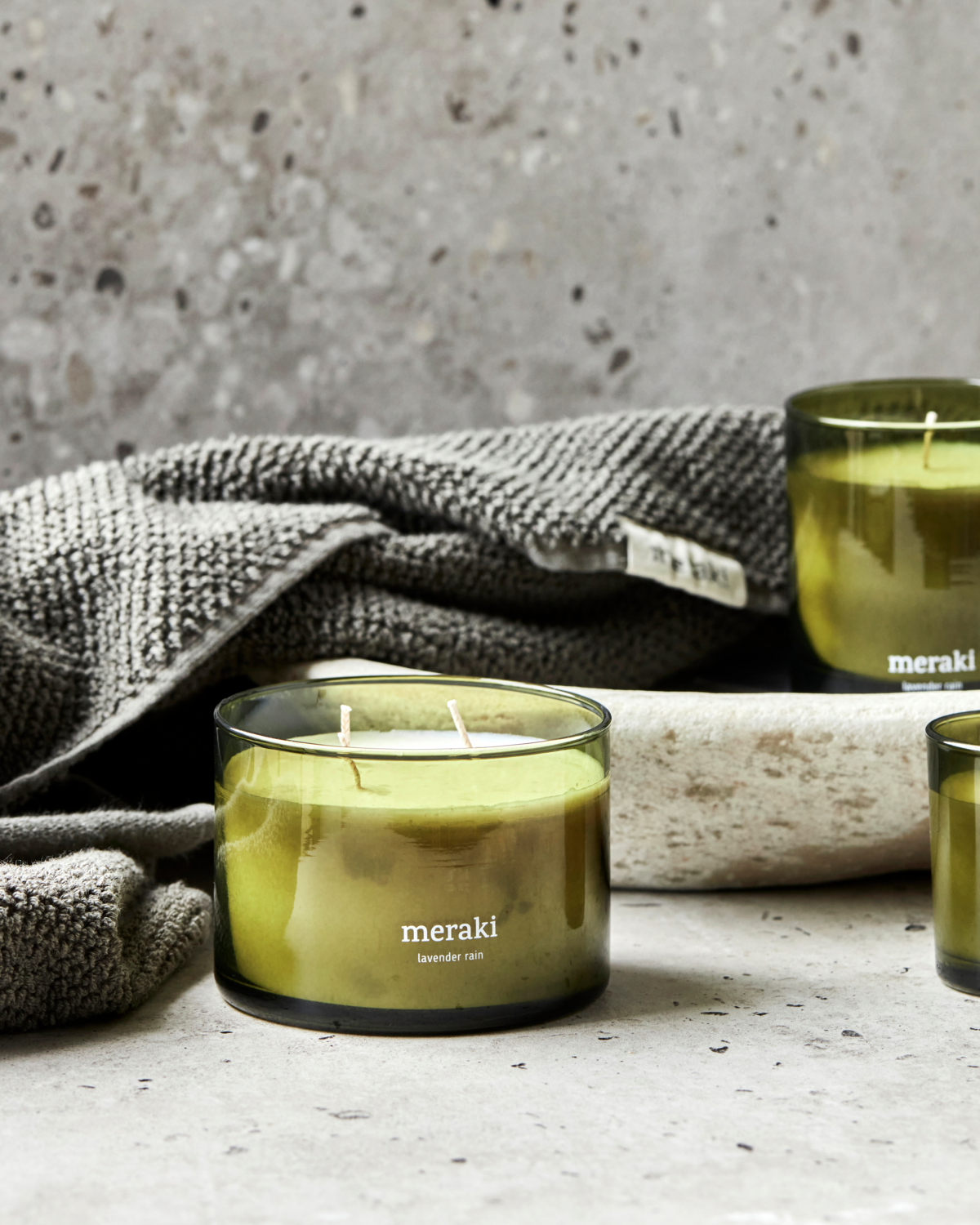 Meraki Duftlys, Lavender rain, Grøn Meraki Duftlys, Lavender rain, Grøn
