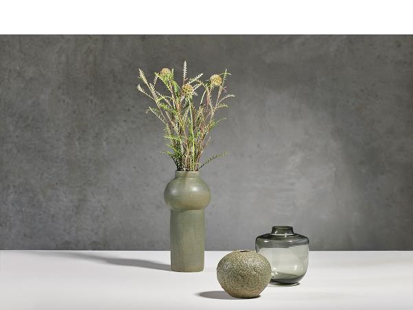 Villa Collection Vase Dia. 15 x 16 cm Grå Glas