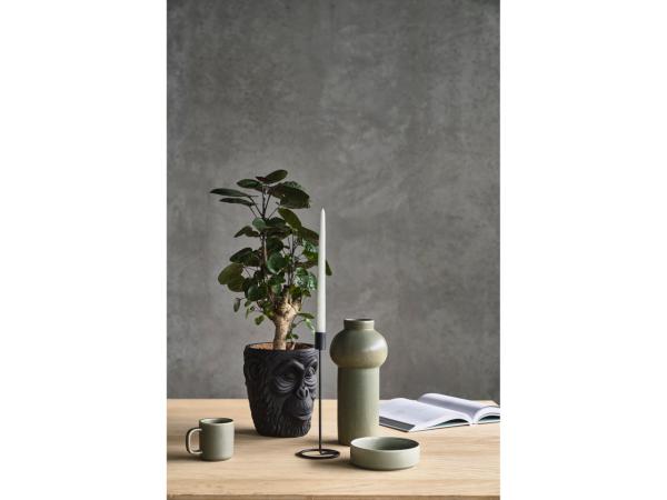 Villa Collection Lysestage 29cm Dia10cm Sort Metal
