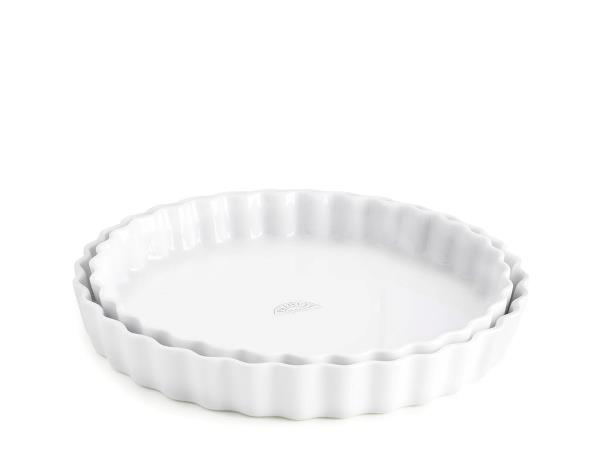 Pillivuyt Tærteform nr. 8 og 9 Hvid Ø 25 cm og 27,5 cm Pillivuyt Tærteform nr. 8 og 9 Hvid Ø 25 cm og 27,5 cm