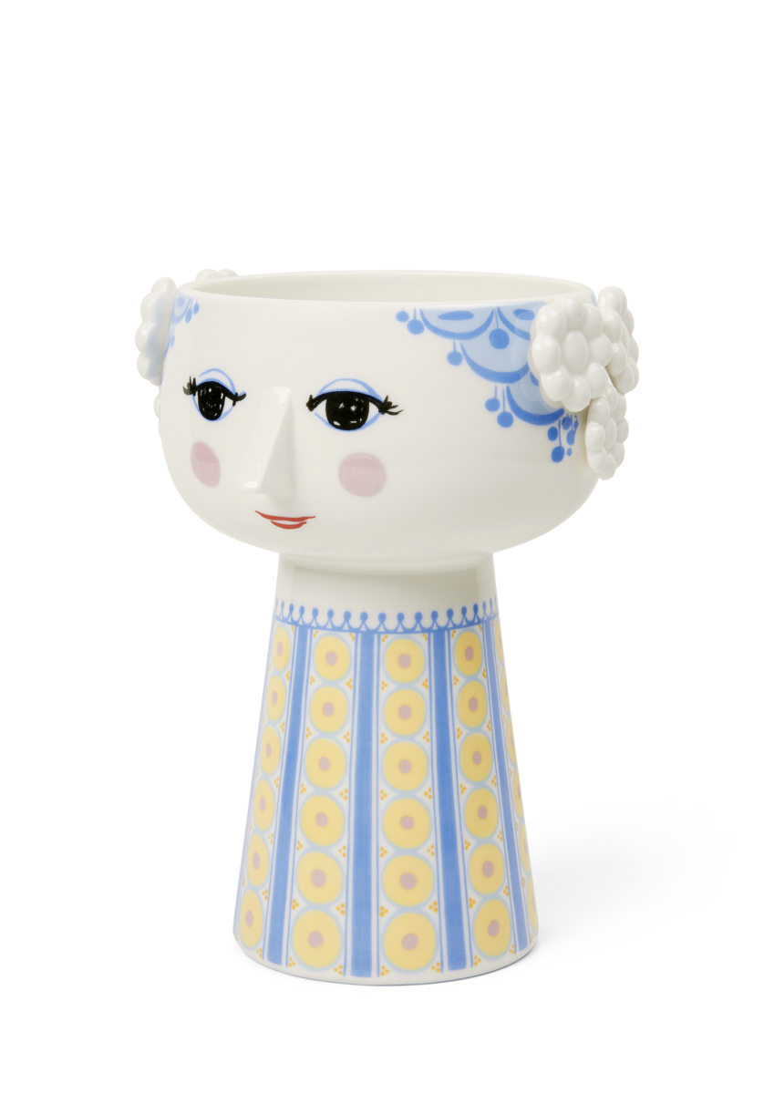 Eva Vase H18.5 cm blå Eva Vase H18.5 cm blå