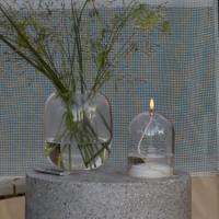 Dea Olielampe, Klar, H15 x Ø11 cm