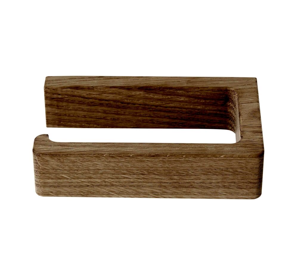 Andersen Toiletspapirholder - 13,5x8,5 cm, Bejdset Matt Lacquer Eg