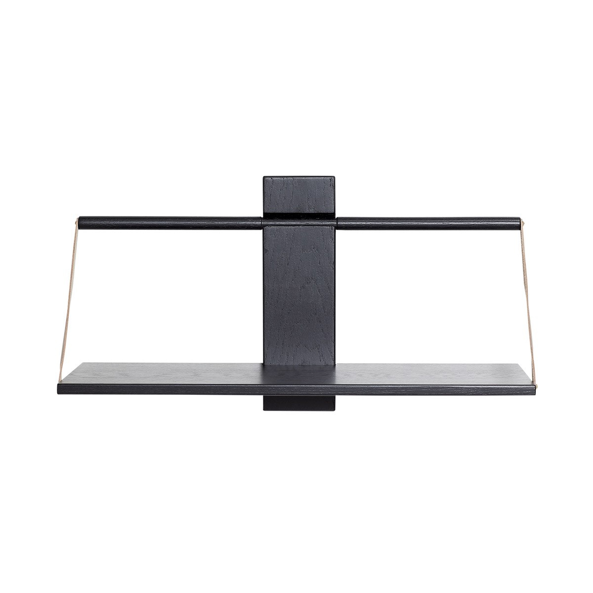 Shelf wood wall - Large, Sort