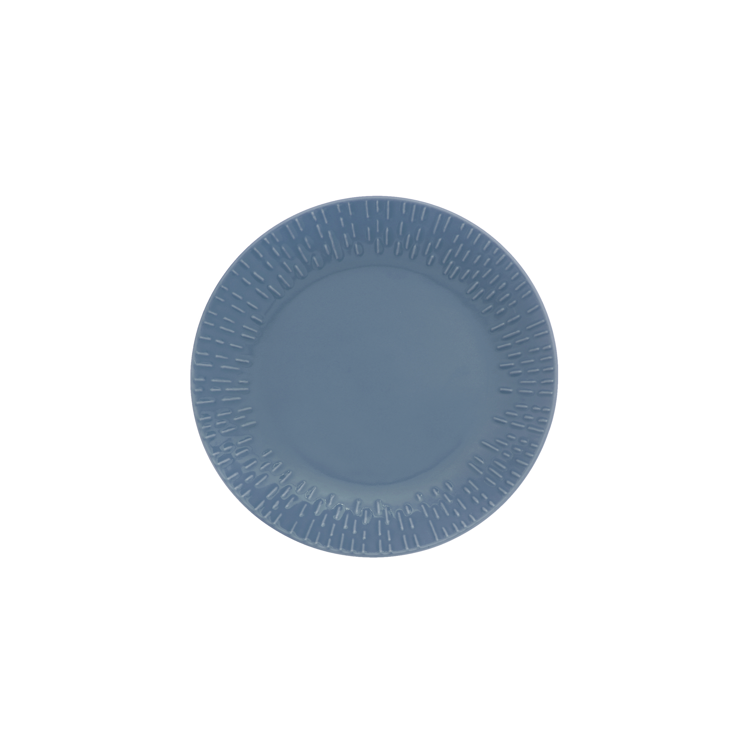 Confetti - Desserttallerken m/relief porcelæn 21 cm Blåbær