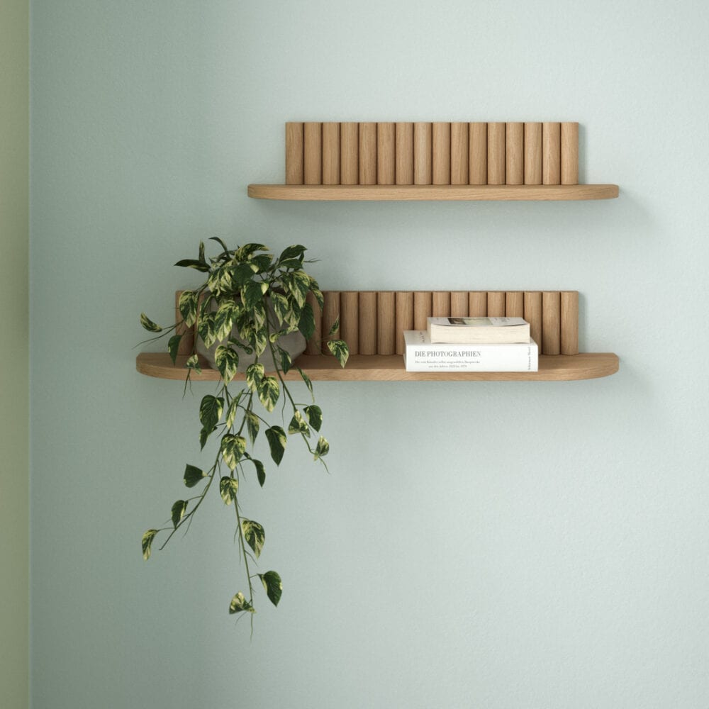 Pillar shelf Large - 78x15xH12 cm Eg Naturolie