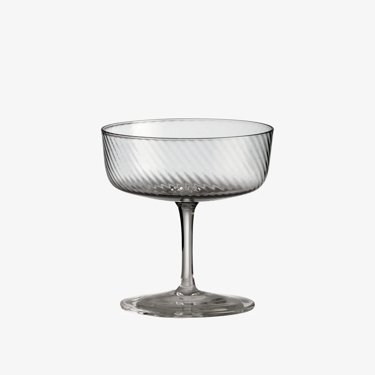 RAW Unique swirl champagneglas 25 cl. smoke