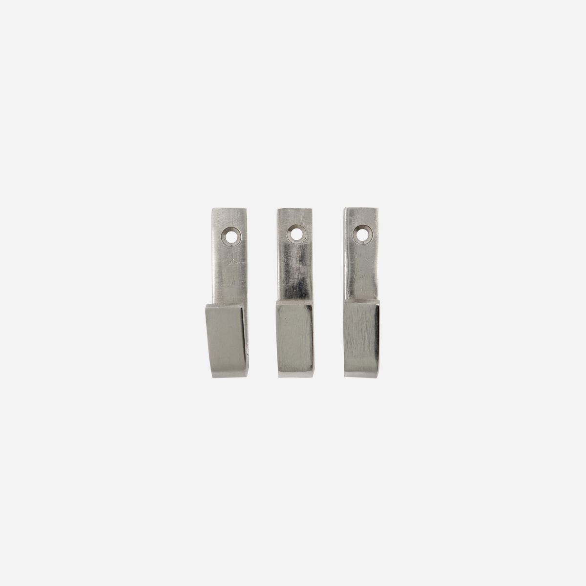Knage, Bath, 7 cm, sølv, 3 stk* Knage, Bath, 7 cm, sølv, 3 stk*