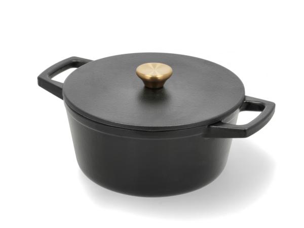 HOLM Støbejernsgryde Dia 22,5 x 11 cm 3,6 liter Sort
