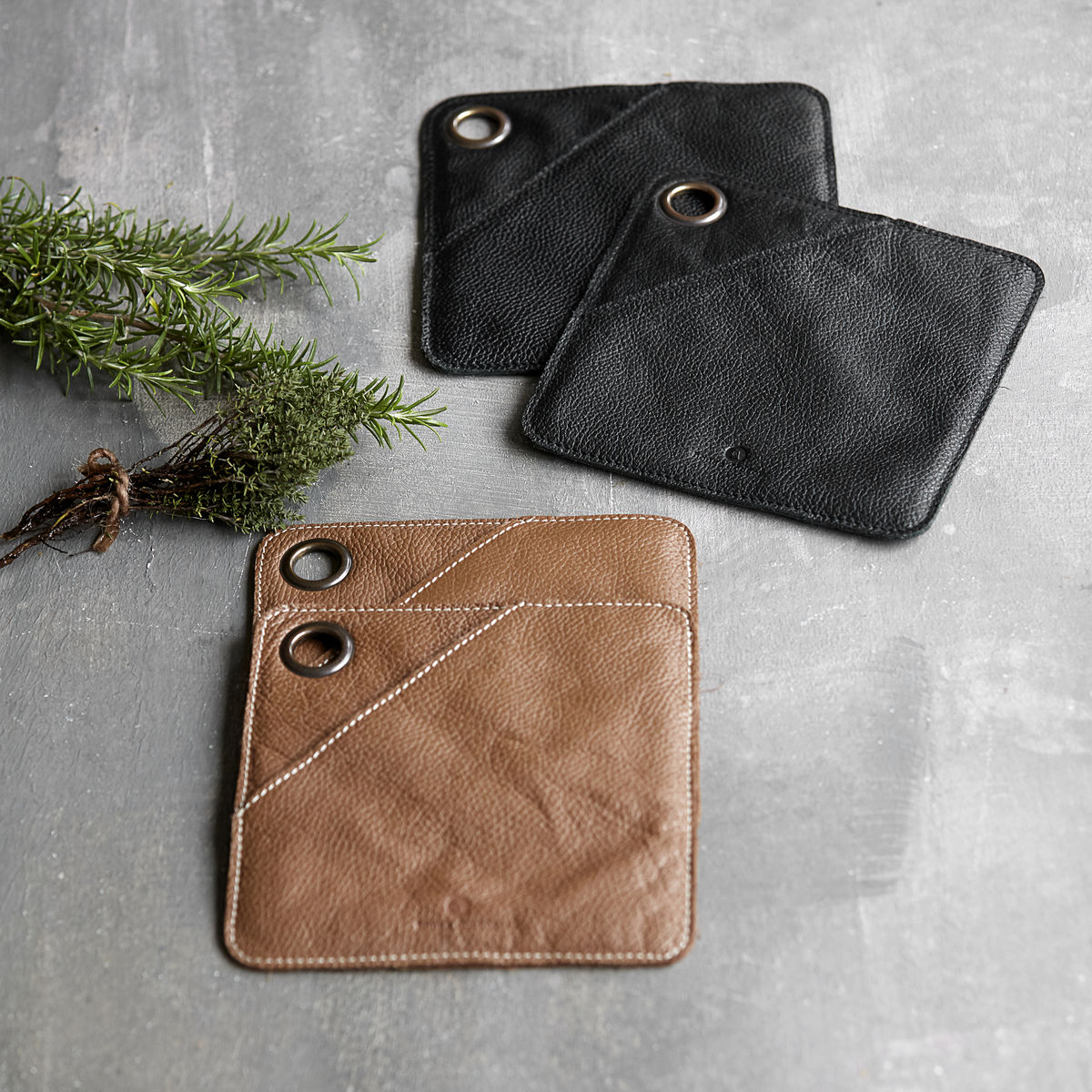 Square Grydelapper, brun Square Grydelapper, brun