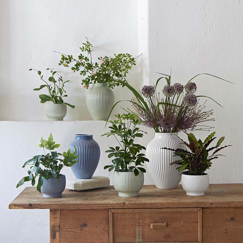 Urtepotte med riller, Ø 14,5 cm, lavendel* Urtepotte med riller, Ø 14,5 cm, lavendel*