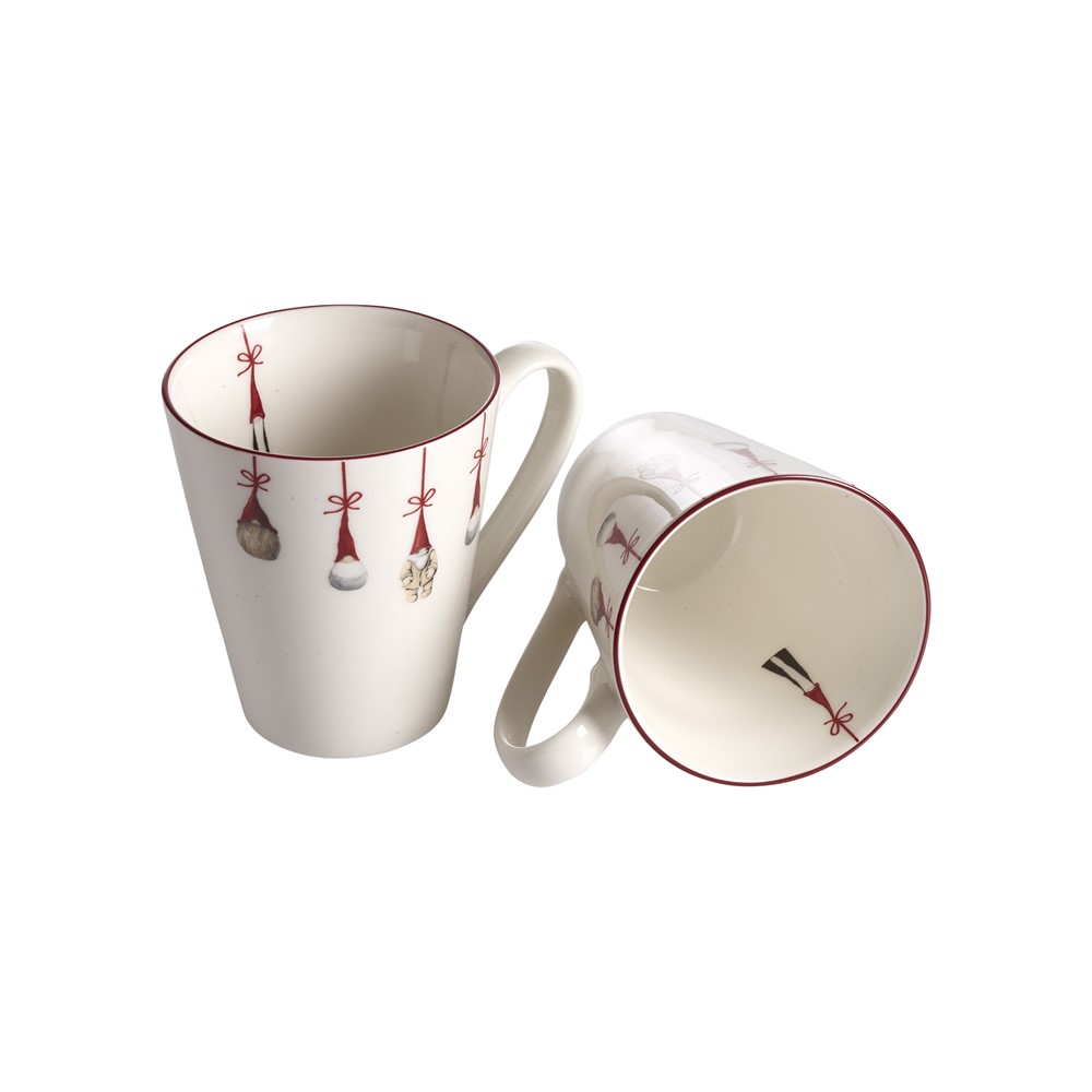 Mug Santas, 2-p H.10cm, 30cl
