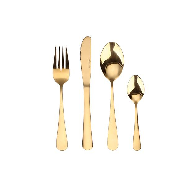 Atelier - bestik 16 dele bestiksæt guld