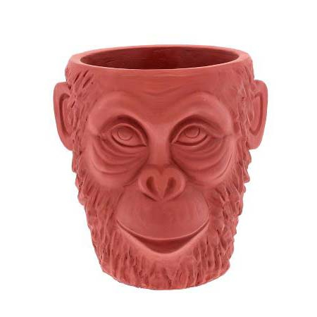 Villa Collection Gorilla Skjuler Dia 22 x 22,5 cm Rødbrun