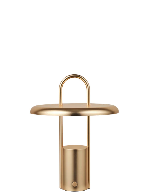 Pier portable LED lampe H 25 cm messing