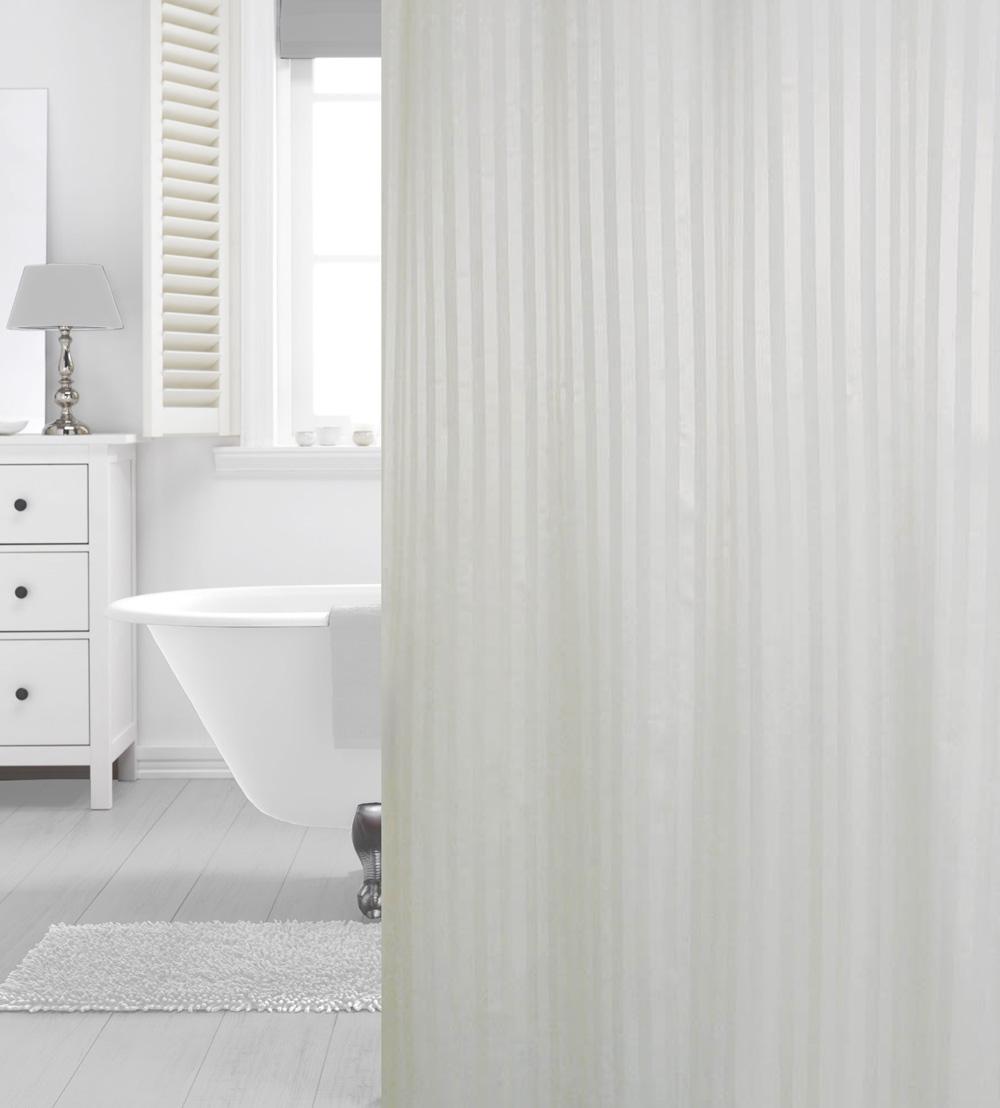 Hilton badeforhæng i hvid 180x200 cm