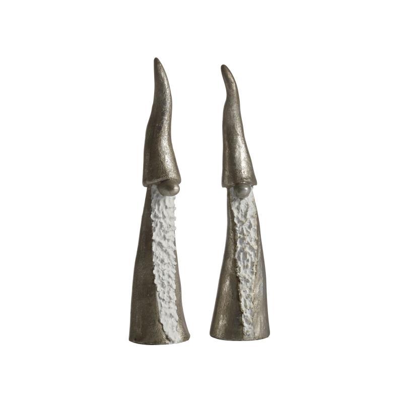 Tall Santa silver 2 stk H.15cm
