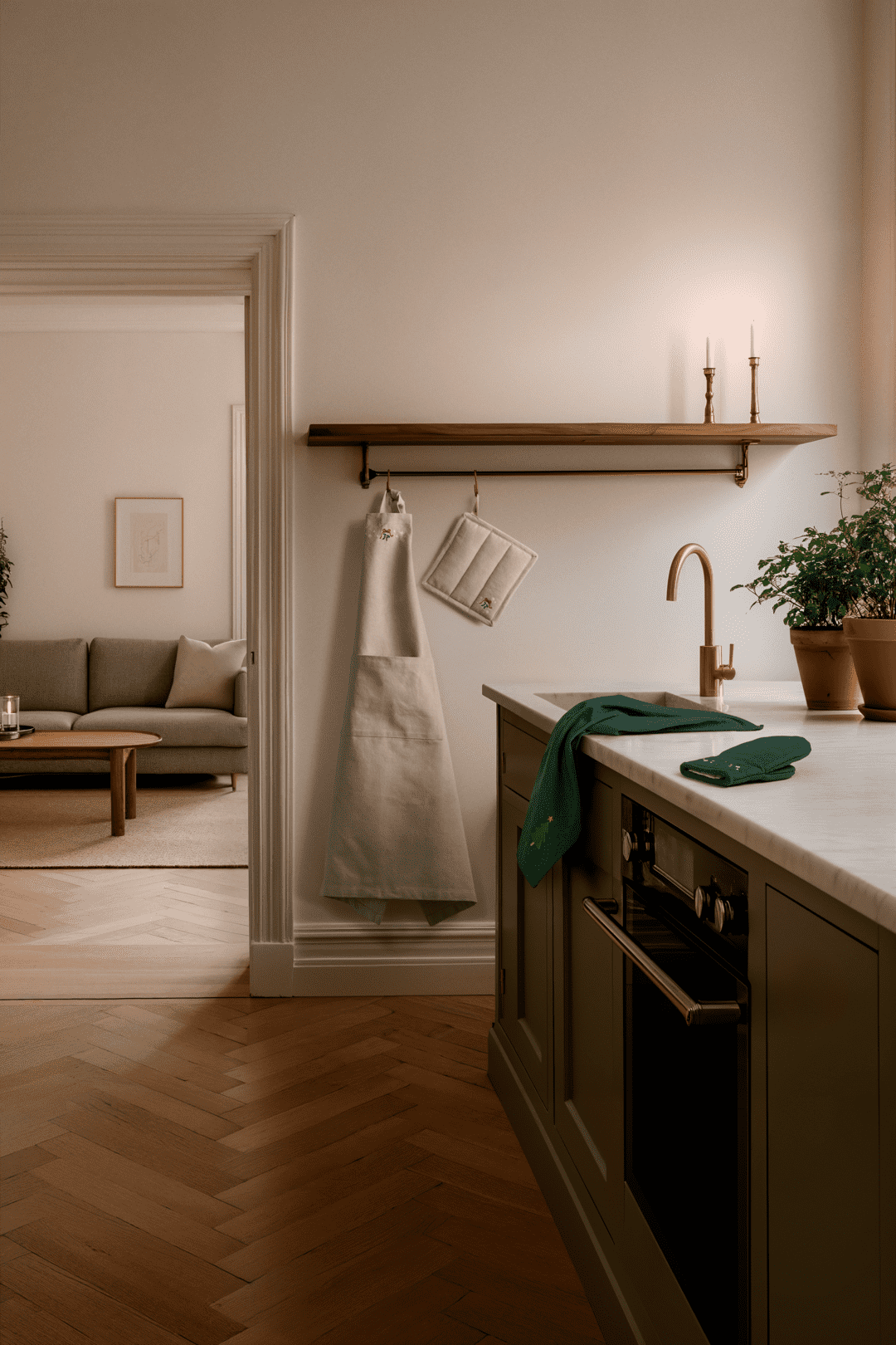 Christmas Fable Viskestykke 50x70 cm grøn