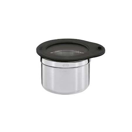 Rösle Opbevaringsdåse Dia 8 x 6,5 cm 0,3 liter Stål/Klar/Sort