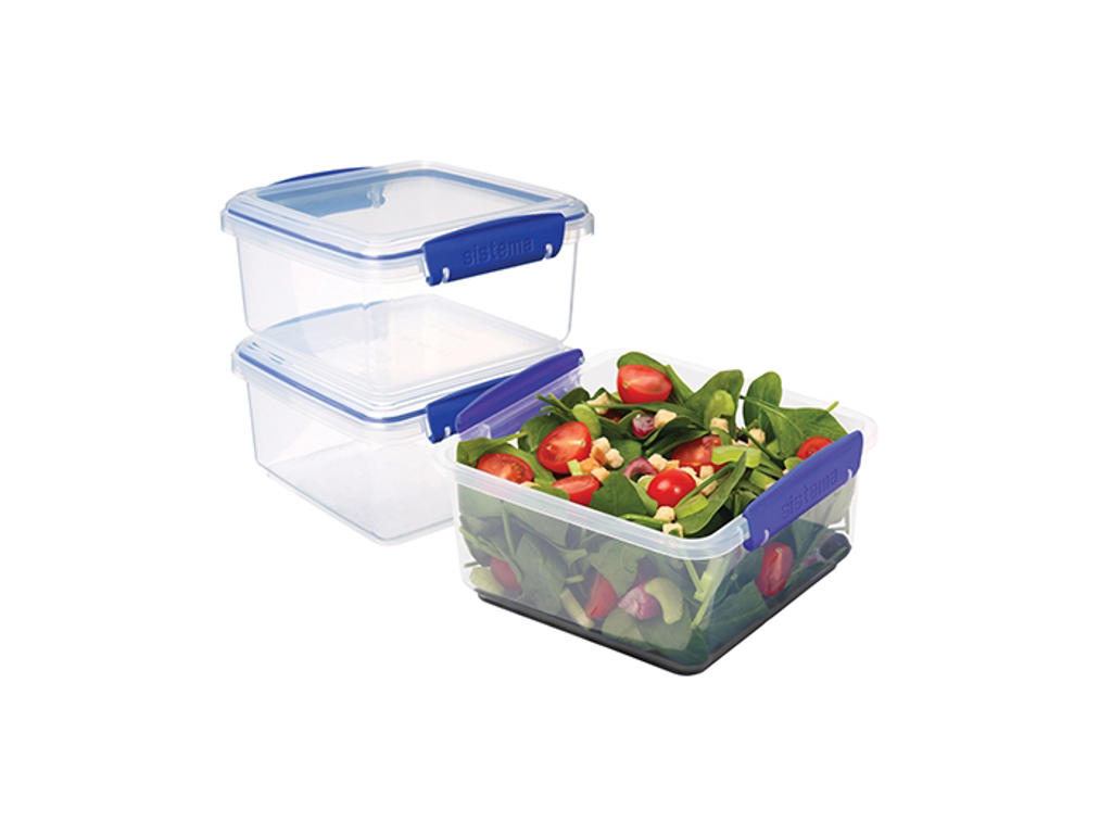 Klip It Pack Lunch Plus 3 pak - 1,2 liter madopbevaring