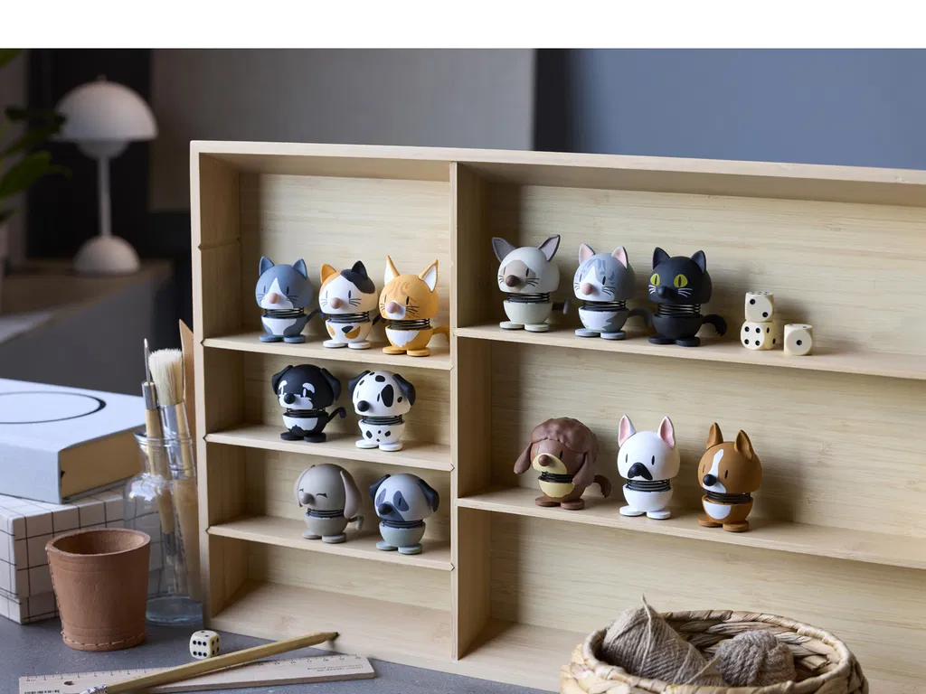 Hoptimist Corgi Hund 4,4x3,7x6 cm, Mini, Brun