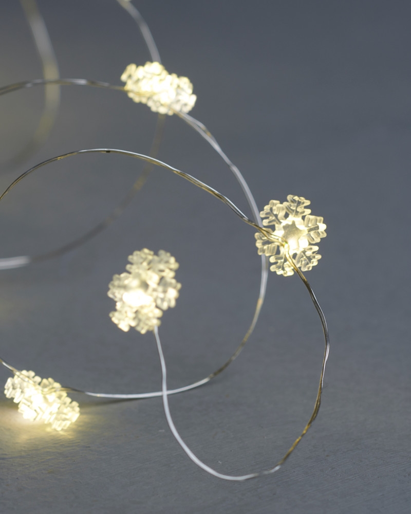 Nynne Snefnug 20 Lys, Klar/Sølv Nynne Snefnug 20 Lys, Klar/Sølv