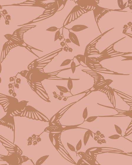 Akryldug med antiskrid – Bird Dusty Nut – Notes by Susanne Schjerning