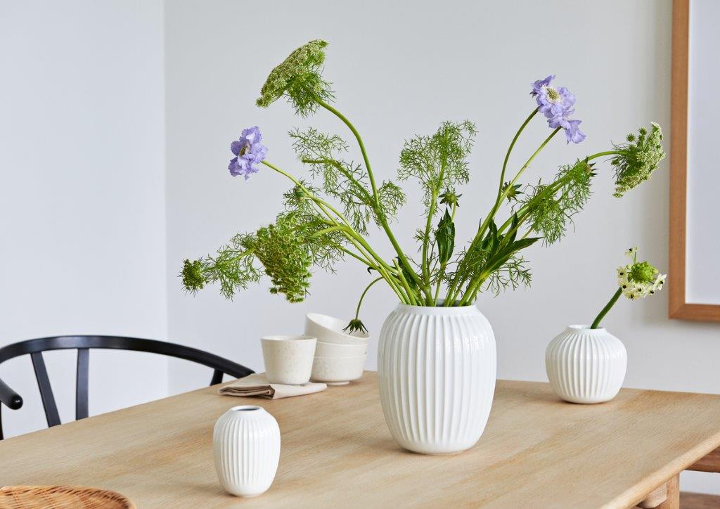 Hammershøi vase, 20 cm, hvid Hammershøi vase, 20 cm, hvid