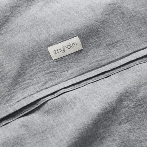 Sengesæt Recycled Chambray Mille 140x200cm, Dark Grey