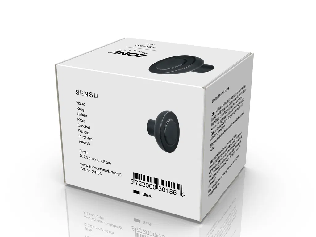 Zone Krog Sensu 7,5 x 4,5 cm Sort Birk