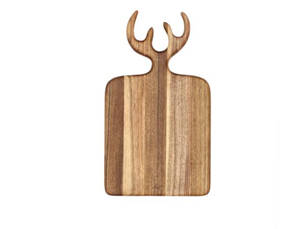 Serveringsbræt med gevir 36 x 21 x 1,5 cm Akacietræ HOLM