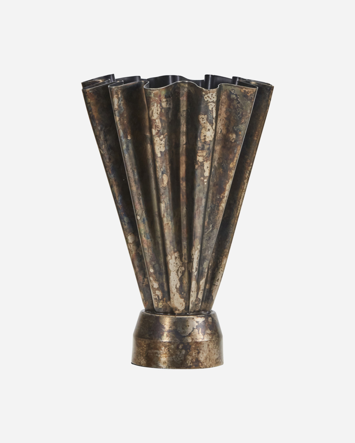 Vase, Flood, Antik brun H33 cm
