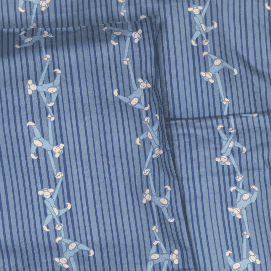 Kay Bojesen Sengetøj Abe baby 70x100cm DK blå Kay Bojesen Sengetøj Abe baby 70x100cm DK blå