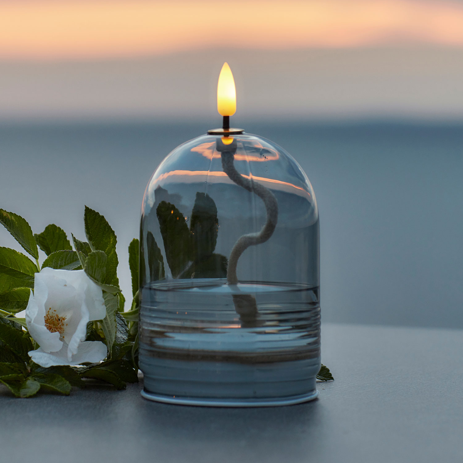 Sirius Dea Olielampe Ø8xH11 cm, Grå