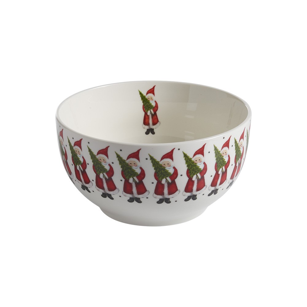 Skål med Julefred Ø13 cm, H.6,5 cm, 45 cl