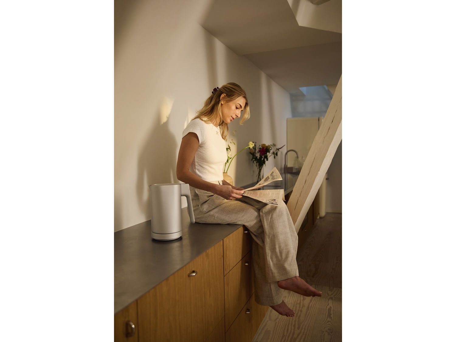 Jacob Jensen Elkedel 23 x 16 x 26 cm 1,2 liter Silver