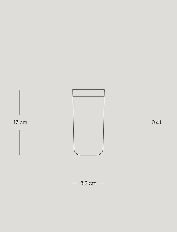 To Go Click termokrus stål, 0,4 l. - stål