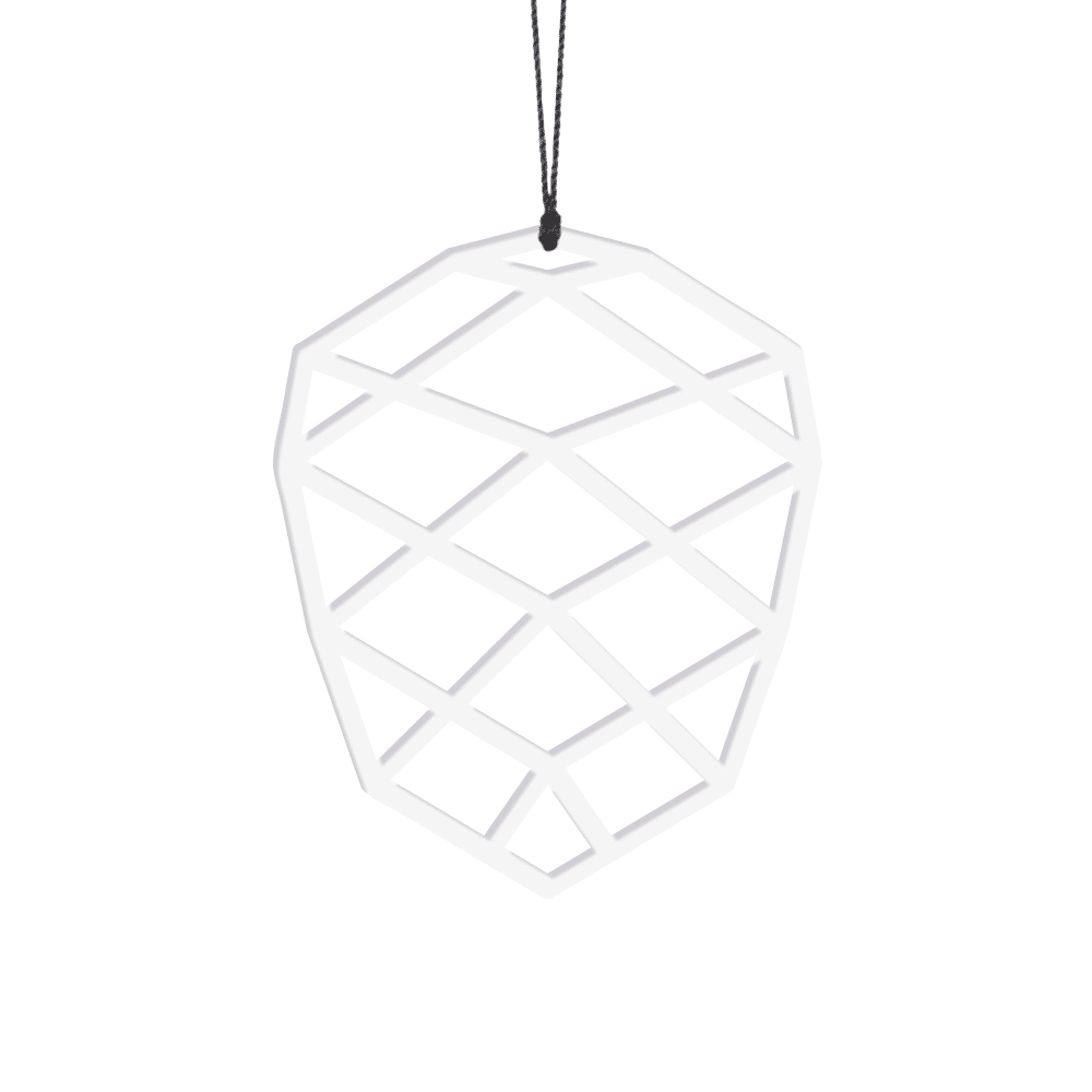 Kogle, hvid 2 stk Kogle, hvid 2 stk