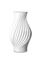Twist Vase H25 cm hvid