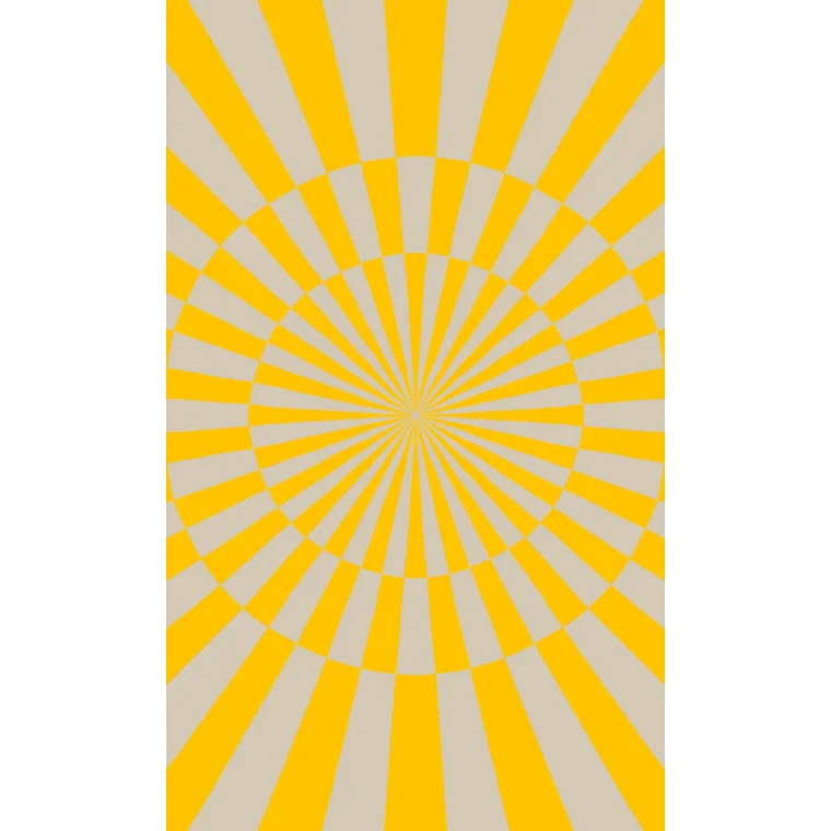 Langkilde & Søn Cirkus dug gul 140x340cm