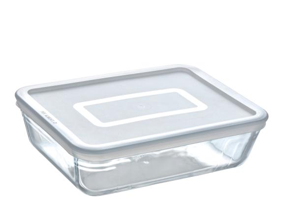 Pyrex Cook & Freez Fad rektangulært m/låg 24 x 19 x 8 cm Klar