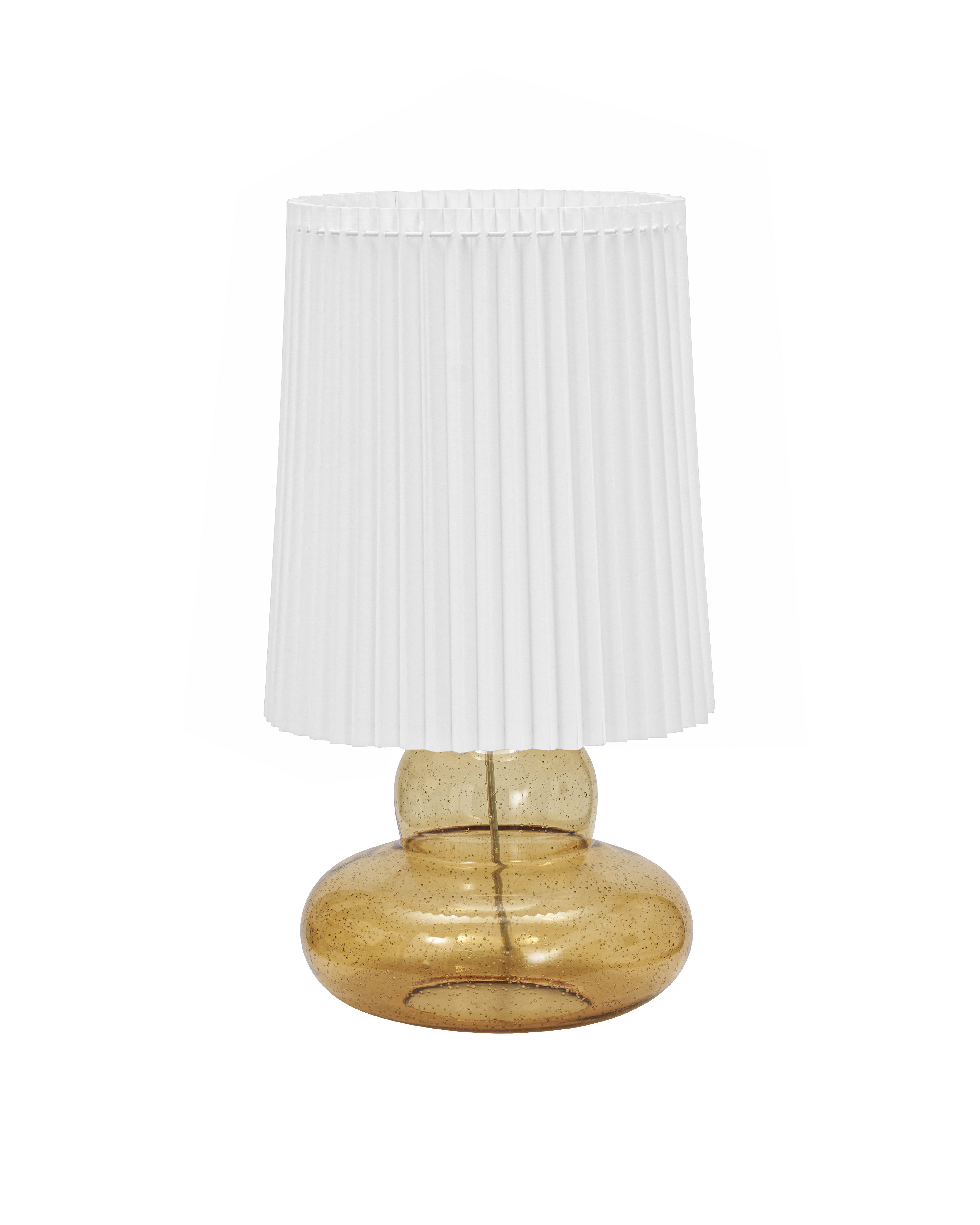 Bordlampe inkl. lampeskærm, Ribe, Amber