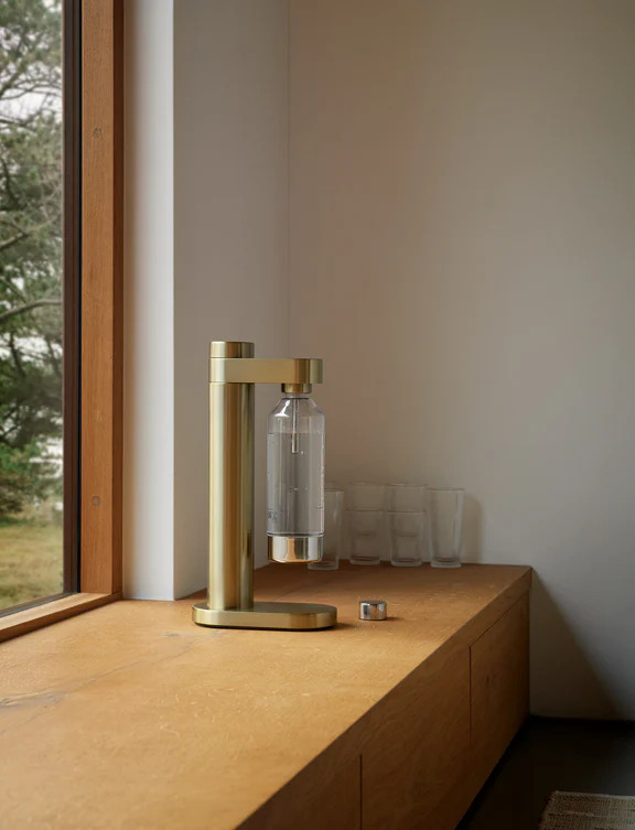 Stelton Brus kulsyremaskine, messing