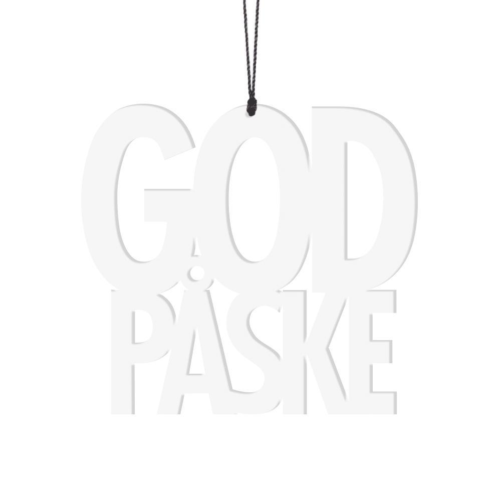God Påske, hvid 2 stk.