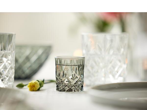 Lyngby Glas Sorrento Shotglas 4 cl 4 stk. Smoke*